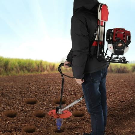 

FETCOI 35CC 1.4HP Post Hole Digger Borer Fence Ground Earth Auger Drill Bit Gas Powered