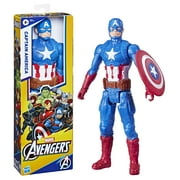 Marvel Avengers Titan Hero Series Captain America, Poseable Action Figure (12)