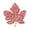 Pink, variant on Eoperou Elegant Maple Leaf Shape Brooch Shining Rhinestones Inlaid Pin Sweater Coat Badge Clothes Accessories