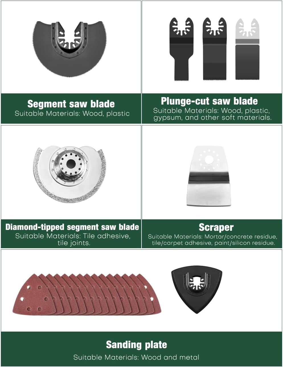 KIMO Oscillating Tool, ​​‎21000 RPM 3.5 Amp Oscillating Multitool