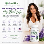 VH Nutrition Vitex Plus 650mg - Chaste Tree Berry Supplement for Women Healthy Hormone Balance & Fertility Support Formula - 60 Capsules