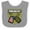 Heather and White, variant on Inktastic Proud Military Son Boys Camo Flag Boys Baby Bib