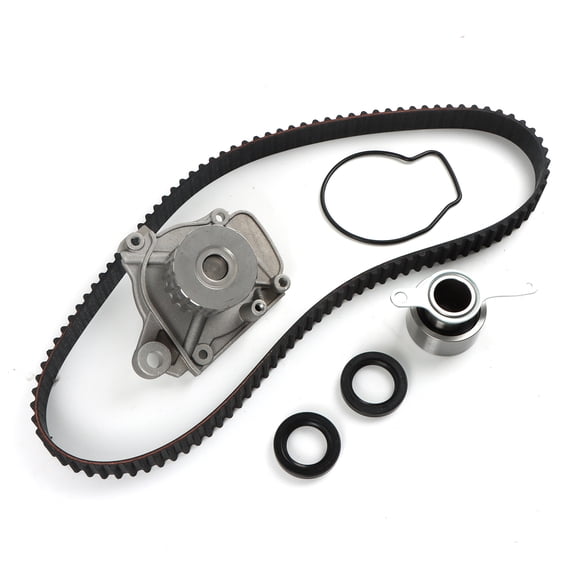 HIRINTOLTiming Belt Kit Water Pump w/Gaskets Tensioner Fits 1996-2000 For Honda Civic 1.6L SOHC D16Y5 D16Y7 D16Y8 16 Valve