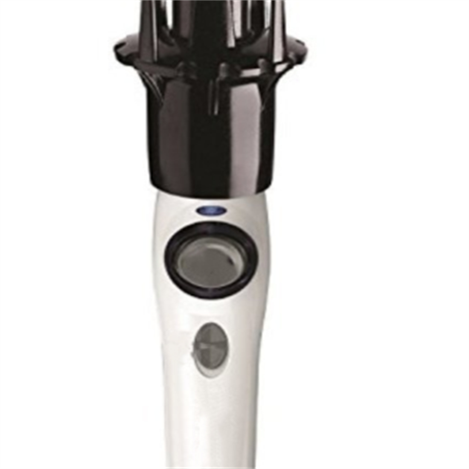 Deluxe Automatic Rotating Curling Iron, Self-Spinning, Ceramic Ionic Technology, Tangle Prevention, 2-Way Rotation, Dual Heat Settings up to 420°F, 1” Curling Wand, Black & White