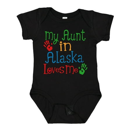 

Inktastic My Aunt in Alaska Loves Me Nephew Gift Gift Baby Boy or Baby Girl Bodysuit