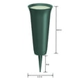 thumbnail image 2 of FloraCraft 12.9" Eternity Cemetery Green Plastic Cone Vase, 2 of 6