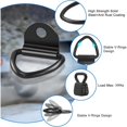 thumbnail image 3 of Generic 4 pieces - Heavy-duty D-locks - steel lashing hooks -, 3 of 5
