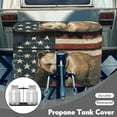 thumbnail image 3 of Yuyamidu Bear RV Propane Tank Cover 30lb American Flag Weather Resistant Propane Tank Cover Table with Zipper Waterproof Trailer Travel Accessories, 3 of 8