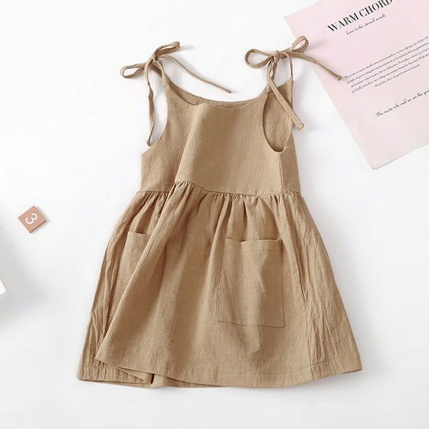 Girls khaki dress hotsell