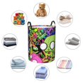 thumbnail image 6 of Large Laundry Basket with Handle, Invader Zim Collapsible Laundry Hamper, Dirty Clothes Storage Basket for Living Room, Bathroom, Bedroom, College Dorm, 6 of 7