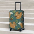 thumbnail image 5 of Uemuo Knitted Woodland Squirrel Printed Washable Luggage Cover - Fashion Suitcase Protector Fits 18-32 Inch Luggage -Large, 5 of 9