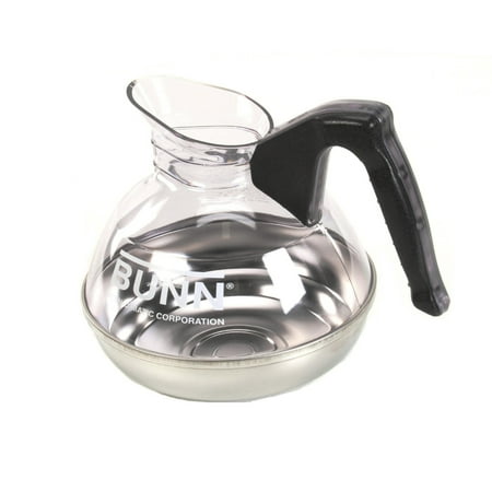 BUNN Easy Pour 12-Cup Commercial Decanter, Black - Regular