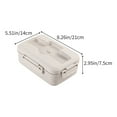 thumbnail image 3 of Microwaveable Lunch Box with Compartments | Bento Box for Adults & Students | Meal Prep Container with Stainless Steel Utensils | Food Storage for Home, Office, or School, 3 of 6