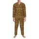 thumbnail image 3 of Balery Snake Skin Pijama para Hombre de Dos Piezas con Manga Larga, Conjunto de Dormir y Descanso Suave con Bolsillos-X-Large, 3 of 7
