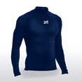 thumbnail image 3 of Playera Deportiva Manga Larga Unisex Licra de Compresion Comoda y Fresca Pack 3 azul marino G ZAPARI Licra Deportiva, 3 of 9