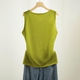 thumbnail image 5 of Long Tank Tops for Women Ribbed Cotton Round Neck Wrap Camisole Tops Summer Tops, 5 of 9