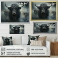 thumbnail image 4 of Designart "Minimalistic Snapshot Of Black Yaks" Yaks Canvas Wall Art, 4 of 7