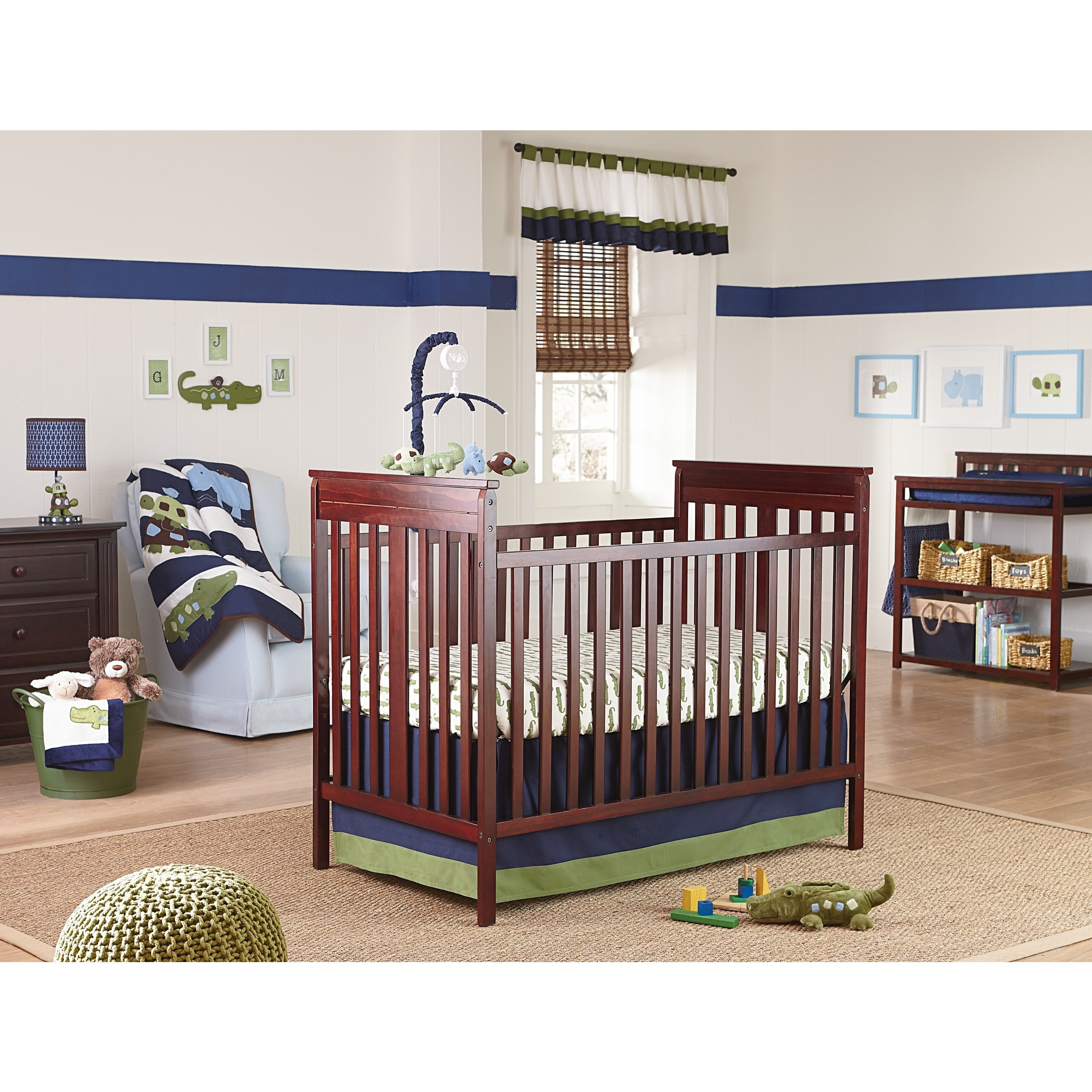 alligator crib sheet