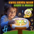 thumbnail image 3 of HYES Dinosaur Sit and Spin Toys para niños pequeños 1-3 3-5, asiento giratorio de 360° con luces LED y música, juguetes sensoriales cumpleaños para niños niñas de 2 a 4 años, 3 of 5