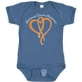 thumbnail image 3 of Inktastic Leukemia Awareness with Orange Ribbon Heart Boys or Girls Baby Bodysuit, 3 of 5
