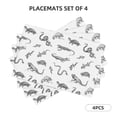 thumbnail image 2 of Placemats Set Of 4 / 6, Lizard Snake Turtle Crocodile Placemats For Dining Table Indoor/Outdoors Heat Resistant Washable Placemats 18" X 12", 2 of 8