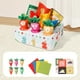 thumbnail image 1 of Juguete sensorial para tirar zanahorias | Actividad de motricidad fina con 6 zanahorias y 6 trapos | Aprendizaje temprano para reconocer colores y números | Tapete de juego reutilizable, 1 of 6