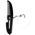 thumbnail image 1 of Peine plegable portátil de viaje, peine de bolsillo plegable, peine para barba, peine de dientes finos, llavero, espejo ovalado para hombres, 1 of 6