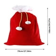 thumbnail image 3 of Christmas Santa Sack Red Velvet Santa Claus Bags with Drawstring Cord Extra Large Velvet Santa's Present Sack Bags for Xmas Present Toys Storage Bags Holiday Party Supply Christmas Bags Gift Décor, 3 of 8