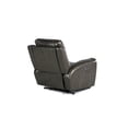 thumbnail image 3 of Steve Silver Laurel Top Grain Leather Power Reclining Chair, Gray, 3 of 10