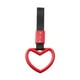 thumbnail image 3 of JDM coche modificado decorativo advertencia anillo parachoques trasero advertencia coche mano tirar anillo (cinturón negro-Corazón rojo), 3 of 8