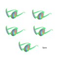 thumbnail image 4 of Guardurnaity 5 piezas de gafas de sol exageradas para Cosplay, disfraz portátil para banquete de Halloween, gafas divertidas, gafas decorativas, Type2 NO2, 4 of 6
