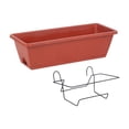 thumbnail image 4 of Maceta decorativa para balcón, maceta colgante para barandilla o valla Rojo, 4 of 8