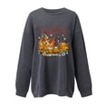 thumbnail image 3 of Sudaderas de Acción de Gracias Para Mujer, Blusa Holgada de Manga Larga Con Estampado A La Moda, Suéter Informal de Cuello Redondo, Tops, Sudadera Odeerbi  ODB122722, 3 of 4