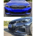 thumbnail image 4 of FITS 2019-2021 BMW G20 330i M340i GLOSS BLACK MP STYLE FRONT BUMPER LIP SPLITTER KIT, 4 of 5
