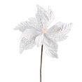 thumbnail image 1 of Vickerman QG190811 12 in. White Velvet Poinsettia Spray - 6 per Bag, 1 of 1