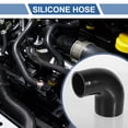 thumbnail image 2 of Unique Bargains 1 Pcs 60-76mm 2.36"-2.99" ID 102mm 4.02" Length 90 Degrees Black Car Silicone Hose Coolant Hose, 2 of 7