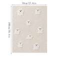 thumbnail image 4 of Guvpev Halloween Flannel Throw Blanket, 39.4"x27.6", Cute 3D Fuzzy Ghost Printed Decorative Blanket for Couch, Bed, Travel, Room Decor, Cozy Fall Holiday Home Accent, 4 of 9