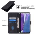 thumbnail image 4 of Compatible with Samsung Galaxy Note 20 Classic Embossed PU Leather Case with Card Holder Shockproof Cover, 4 of 5