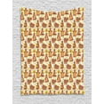thumbnail image 1 of Bee Tapestry, Grizzly Bear Eating Honey Sleeping and Collecting Blackberry Wild Forest Animals Theme, Wall Hanging for Bedroom Living Room Dorm Decor, 60W X 80L Inches, Multicolor, by Ambesonne, 1 of 2