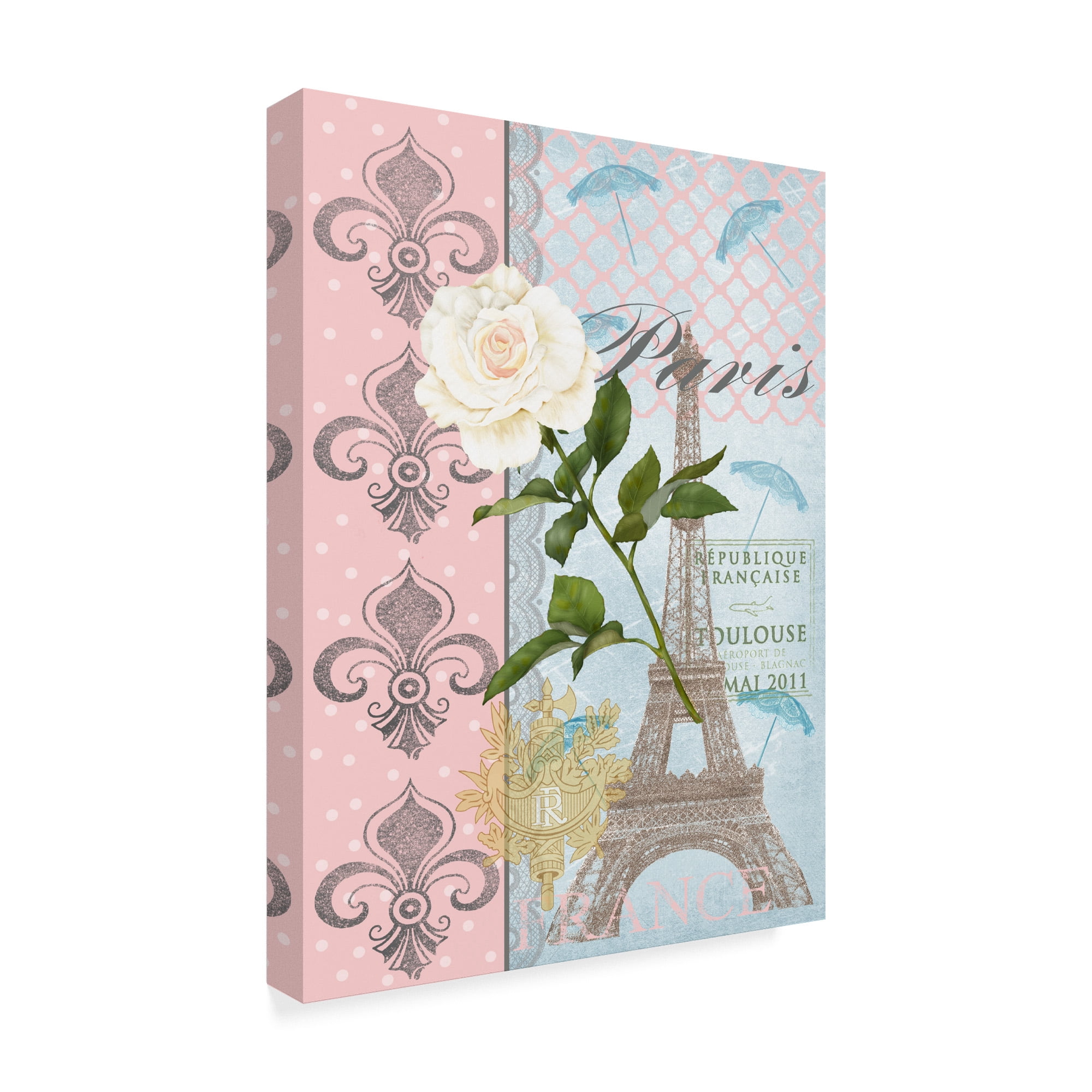 Trademark Fine Art 'La Vie en Rose II' Canvas Art by Jade Reynolds