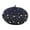 Navy Blue_One Size, variant on HUANLEDASH Women Beret Faux Pearl Rhinestone Decor Vintage English Style Woolen Hat No Brim Solid Color Adjustable Straps Pumpkin Cap
