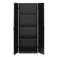 Mainstays 60" 2 Door Storage Black