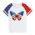 thumbnail image 4 of GERsome American Flag Shirts 4th of July T-Shirt for Kids Girls Boys Crew Neck Short Sleeve Tops USA Flag Graphic Patriotic Shirts Loose Fit Summer Tee, 11-12 Years, 4 of 4