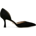 thumbnail image 5 of Sam Edelman Victoria Black Suede Slip On Pointed Toe Stiletto Heel Fashion Pumps (Black Suede, 6.5), 5 of 6
