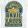 thumbnail image 2 of Looney Tunes Anvil Falls Official Park Ranger Graphic Youth White T-shirt-Large, 2 of 4