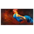 thumbnail image 2 of Coq Bleu et Orange - Art Animalier sur Toile, 2 of 3