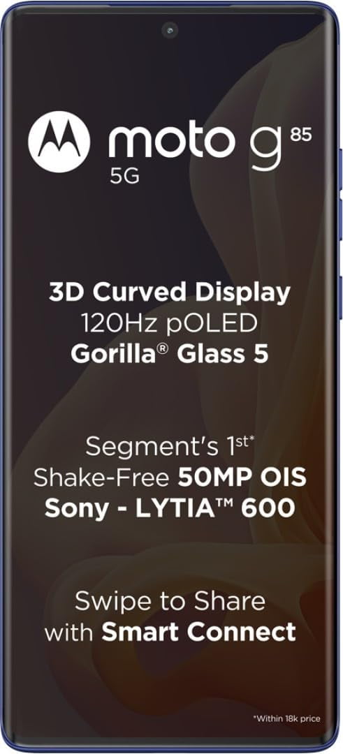 Open Box Motorola Moto G85 5G 256GB + 12GB RAM | 6.67” 3D curved P-OLED 120hz Display | Dual SIM International Version GSM unlocked Smartphone ( XT2427-2 )