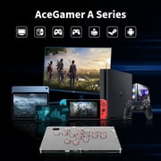 AceGamer Arcade Stick 16Keys All-Button Gamerfinger with Turbo Functions & Custom RGB,Arcade leverless Controller Street Fight for PC/PS3/PS4/Switch/Steam Game Keyboard-Supports Hot Swap & SOCD