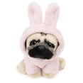 thumbnail image 4 of GUND Doug The Pug Fuzzy Pink Bunny Hoodie Doug Plush Stuffed Animal  Pink, 9, 4 of 4
