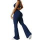 thumbnail image 1 of Monos acampanados de entrenamiento para mujer, sexys, sin espalda, ajustados, para gimnasio, yoga, con escote en V, Lizvette, 1 of 5